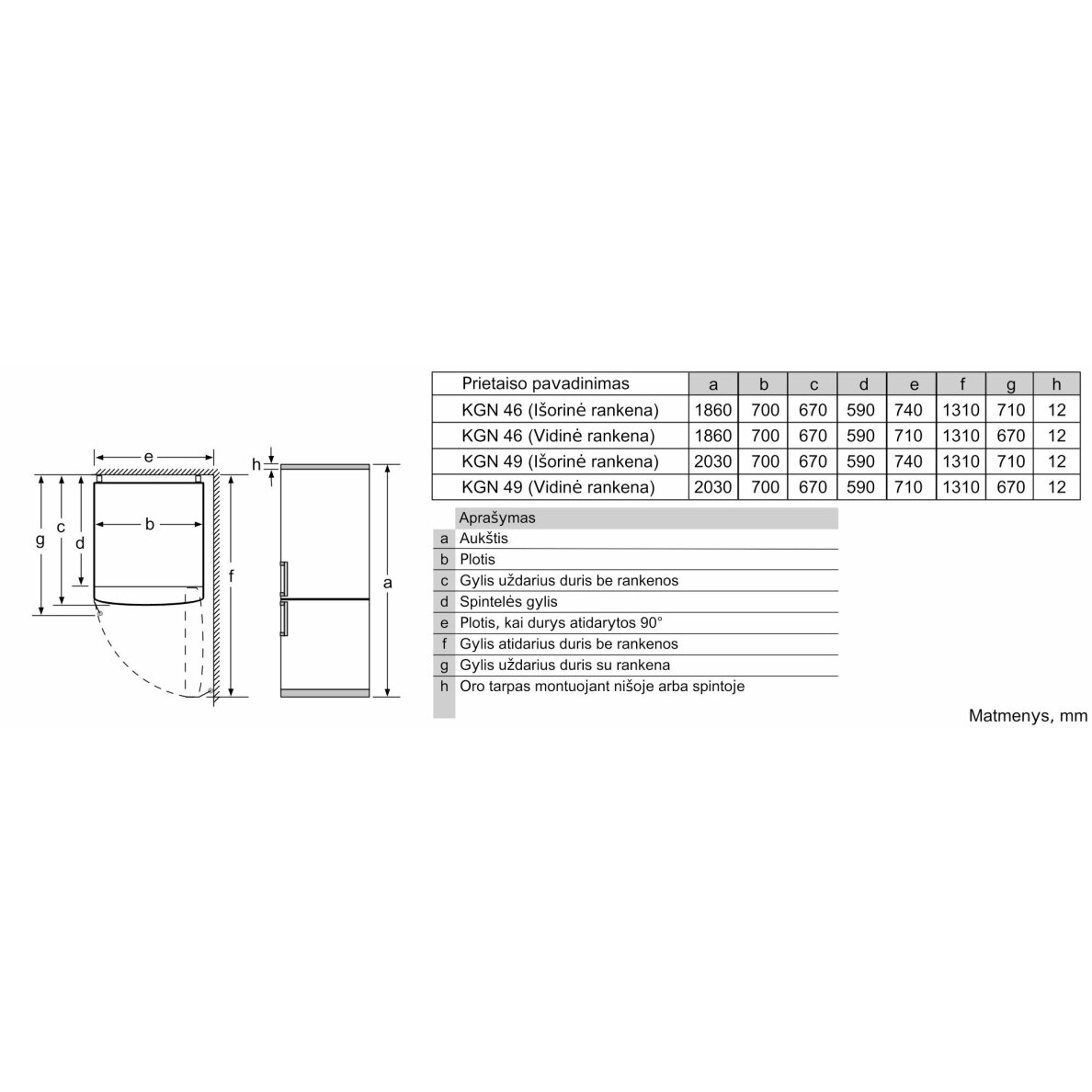 Bosch KGN493WDA 8