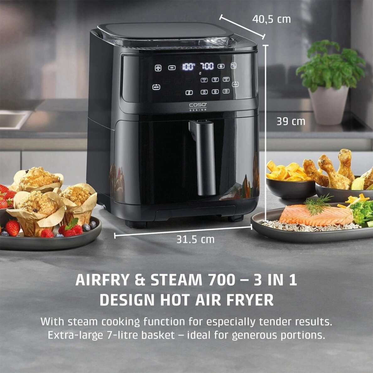 Caso Steam AirFry 700 5 Caso Steam AirFry 700 5