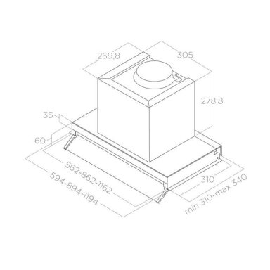 Elica BOXIN LX/BL MAT/A/120 Elica BOXIN LX/BL MAT/A/120