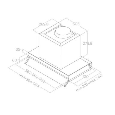 Elica BOXIN LX/BL MAT/A/60 Elica BOXIN LX/BL MAT/A/60