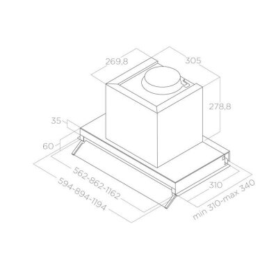 Elica BOXIN LX/BL MAT/A/90 Elica BOXIN LX/BL MAT/A/90