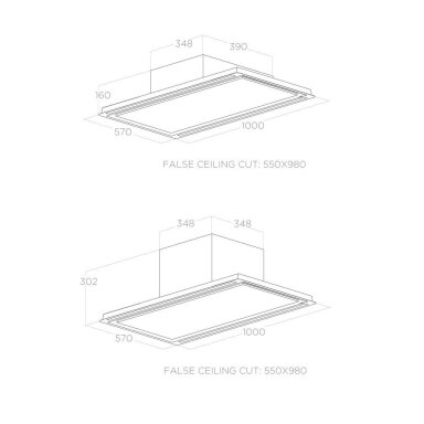 Elica HILIGHT-X H16 BL MAT/A/100 Elica HILIGHT-X H16 BL MAT/A/100