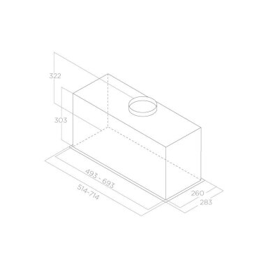 Elica LANE B BL MAT/A/72 Elica LANE B BL MAT/A/72