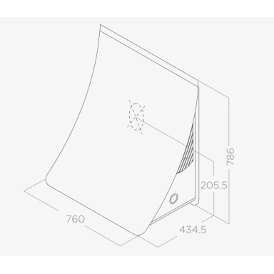 Elica NUAGE DRYWALL/F/75