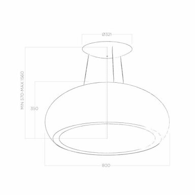 Elica SEASHELL WH MAT/F/80 Elica SEASHELL WH MAT/F/80