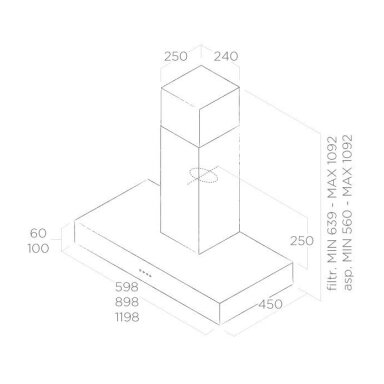 Elica SPOT NG H6 IX/A/60 Elica SPOT NG H6 IX/A/60