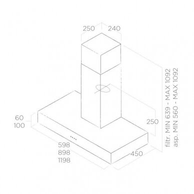 Elica SPOT NG H6 IX/A/60 1