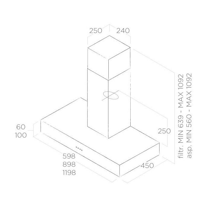 Elica SPOT NG H6 IX/A/60 1