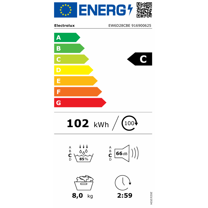 Electrolux EW6D28CBE 6