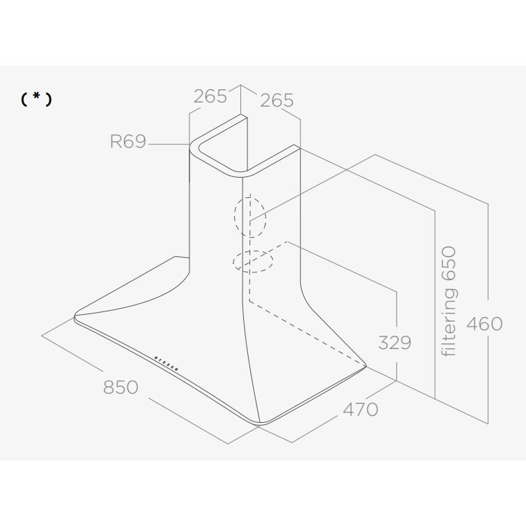 Elica SWEET BRONZE/F/85 1 Elica SWEET BRONZE/F/85 1