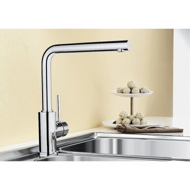 Maišytuvas BLANCO MILA chrom HD (L-Auslauf) Maišytuvas BLANCO MILA chrom HD (L-Auslauf)