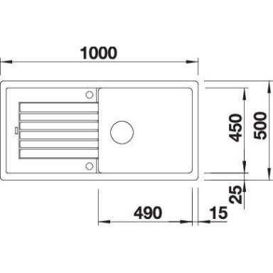Plautuvė BLANCO ZIA XL 6 S SILG PDUR Anthracite O.AF Plautuvė BLANCO ZIA XL 6 S SILG PDUR Anthracite O.AF