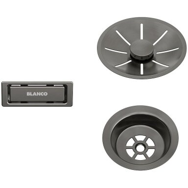 Priedas BLANCO InFino Set Satin Dark Steel single bowl Priedas BLANCO InFino Set Satin Dark Steel single bowl