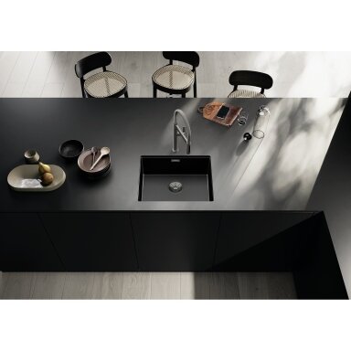 Priedas BLANCO InFino Set Satin Dark Steel single bowl Priedas BLANCO InFino Set Satin Dark Steel single bowl